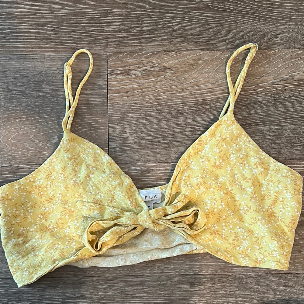 crop tie tank top